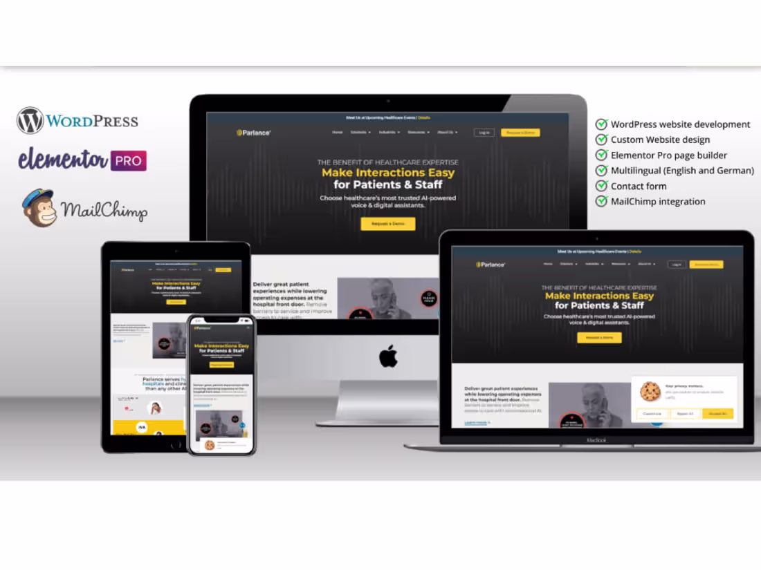 Cover image for Figma to WordPress website built with Elementor