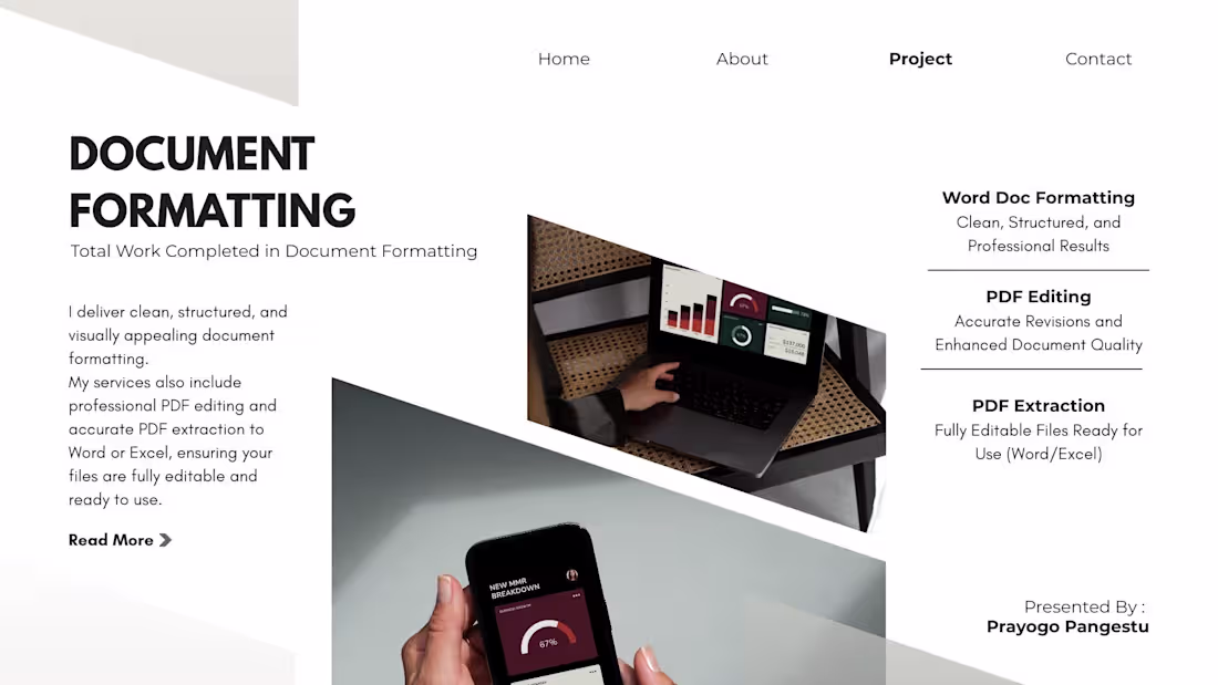 Cover image for I deliver beautifully formatted Word documents that are stru...