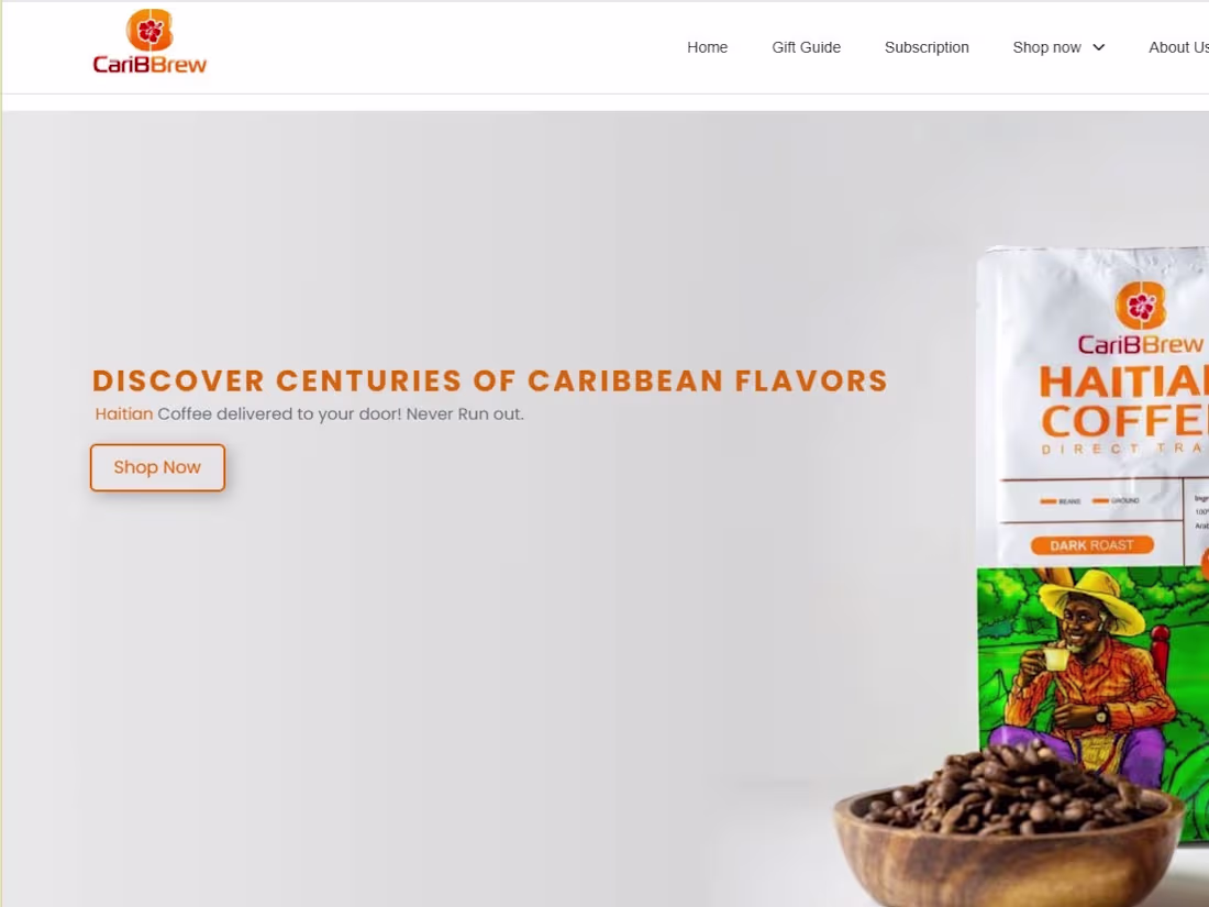 Cover image for Caribbrew: Haitian Coffee Shop | Shopify