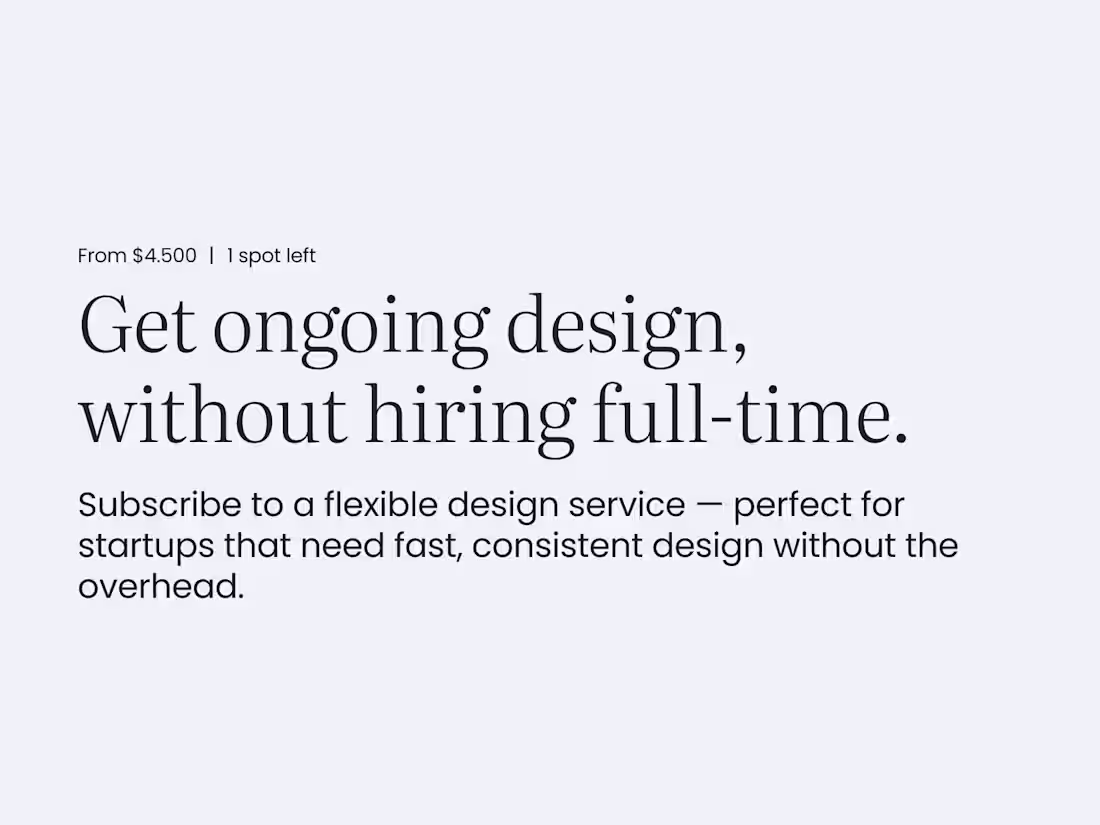 Cover image for Product Design - Subscription