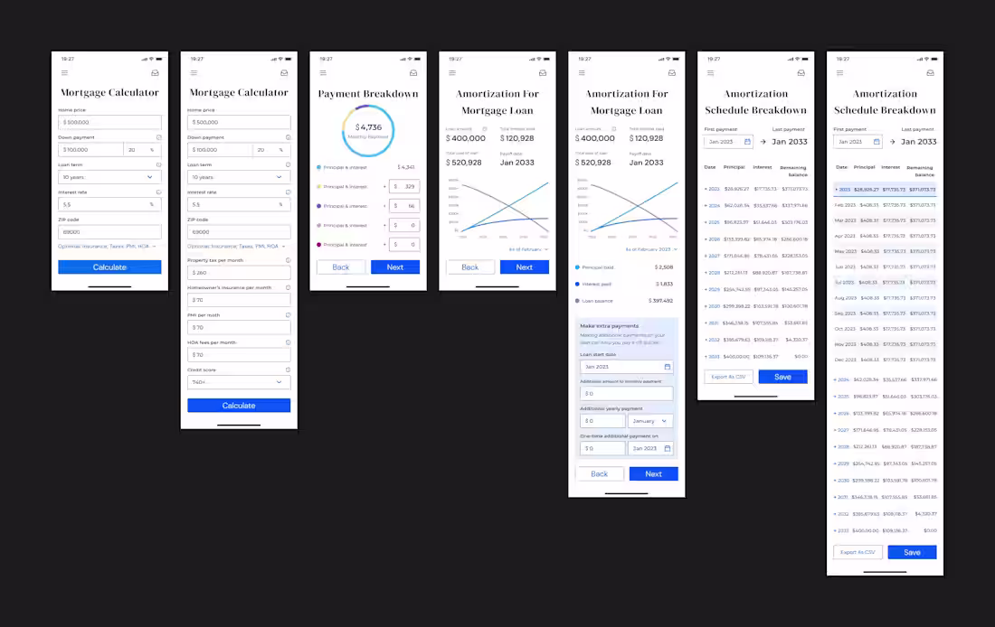 Cover image for Mortgage Calculator App