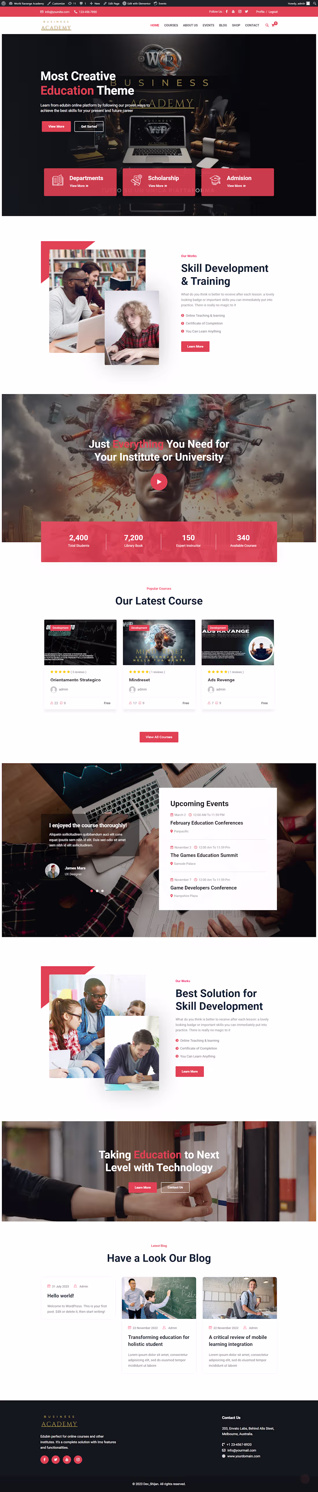 Cover image for World Revenge Academy