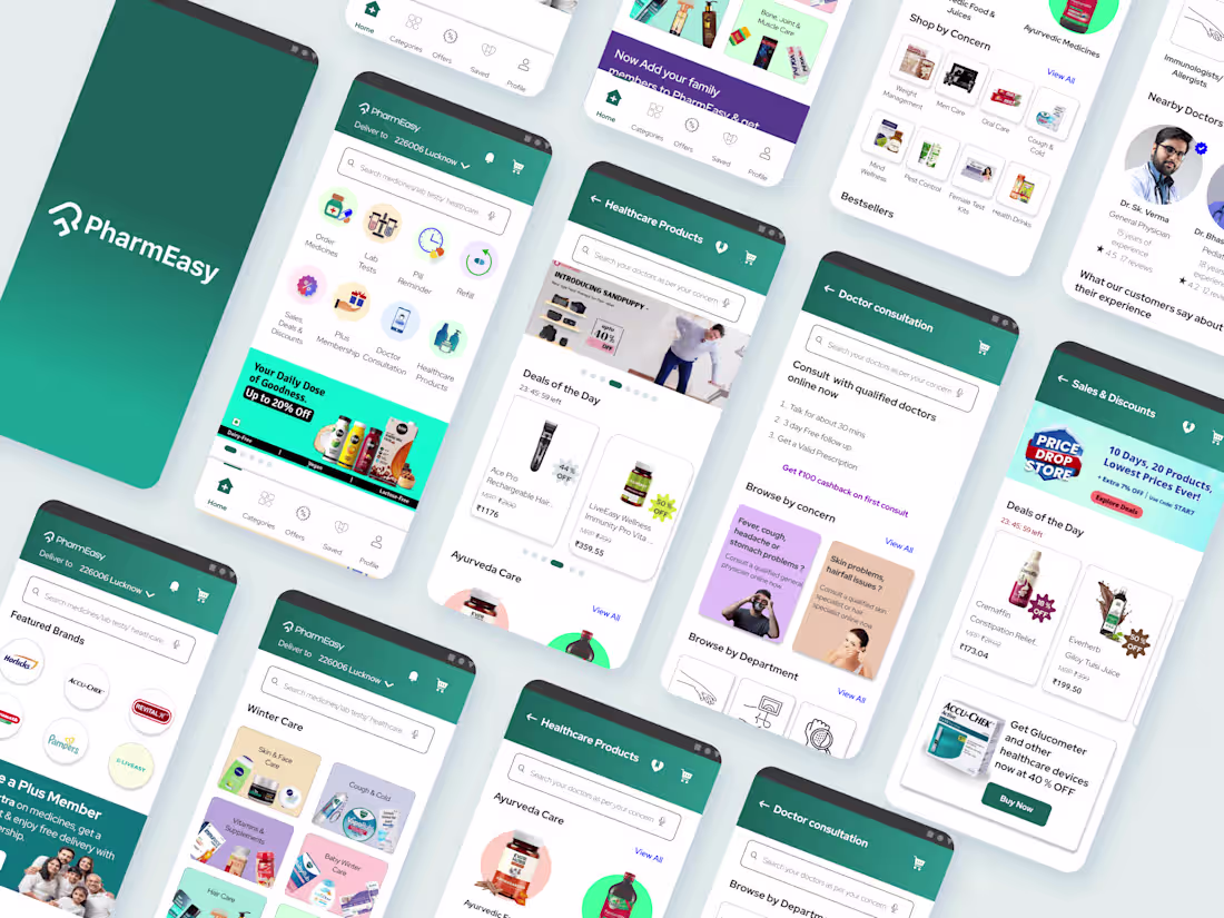 Cover image for PharmEasy App Redesign