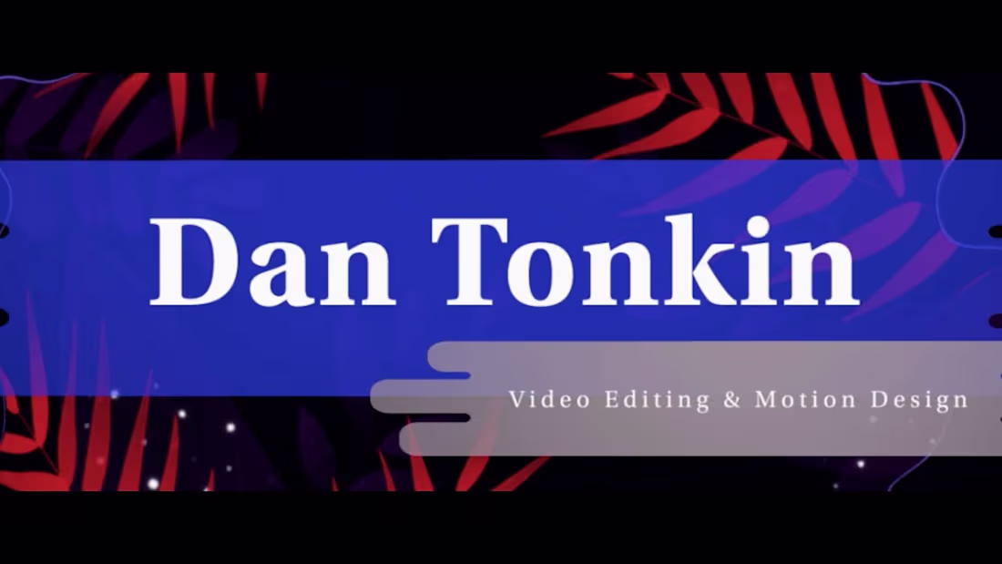 Cover image for Editing & Motion Design Reel - YouTube