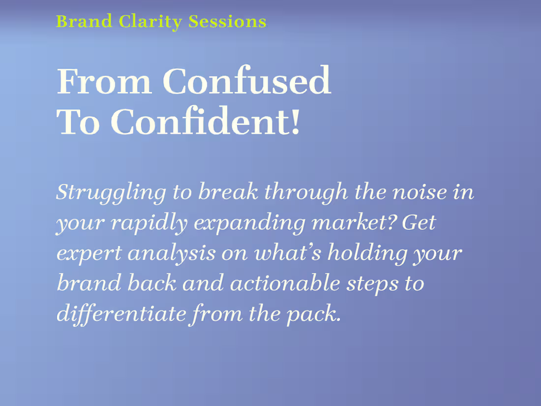 Cover image for 🎯 Brand Clarity Sessions