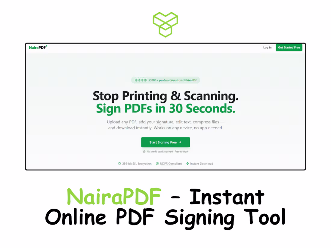 Cover image for NairaPDF – Instant Online PDF