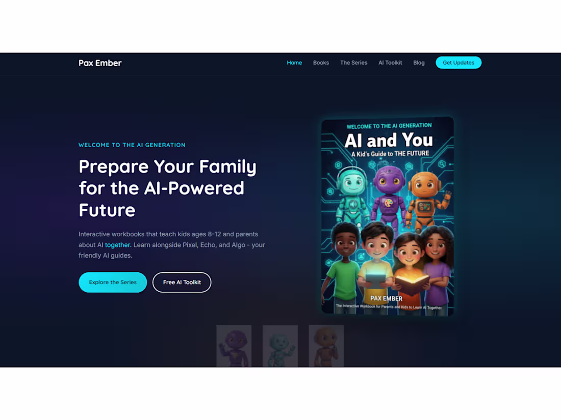 Cover image for Publishing website with book showcase, blog, and downloadabl...