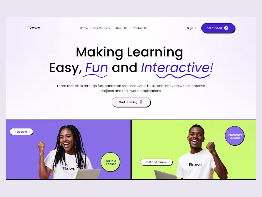 Cover image for Landing page for EdTech StartUp