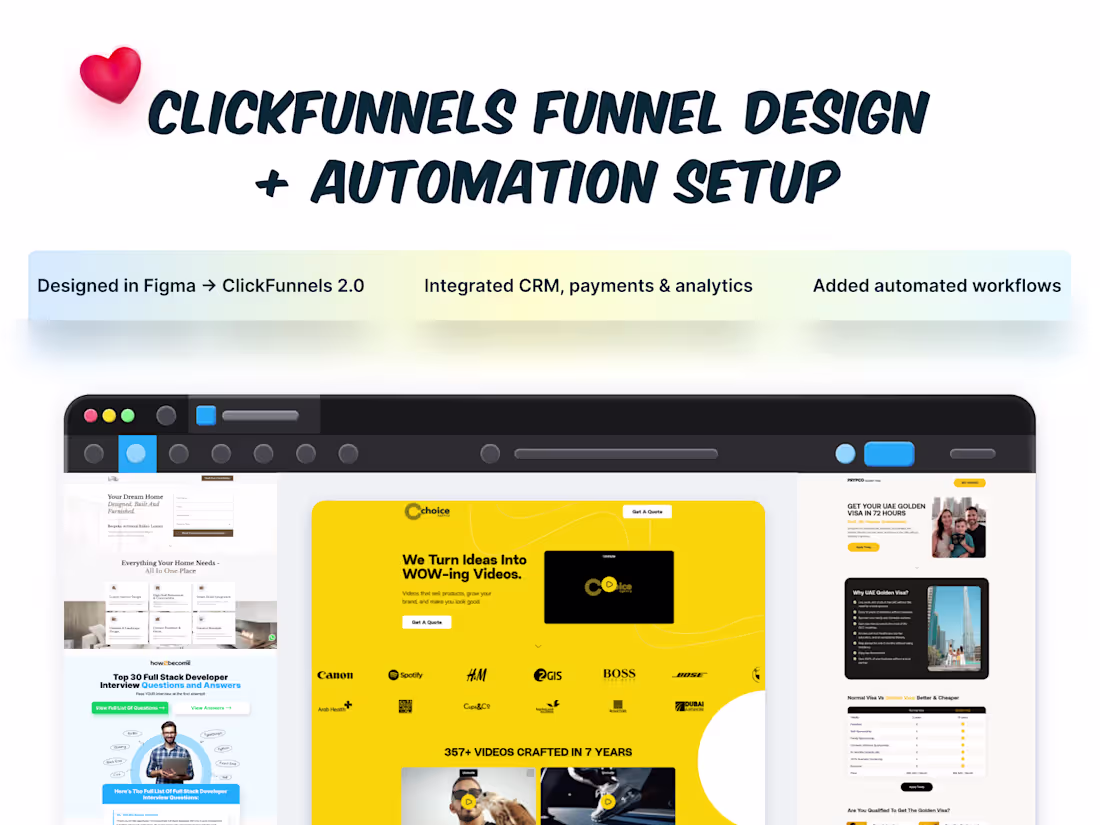 Cover image for ClickFunnels Funnel Expert | Landing Page Design & Automation
