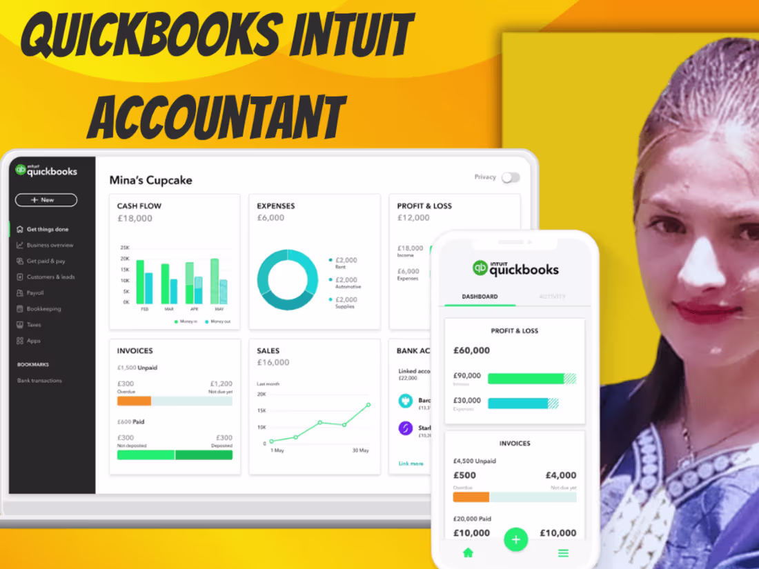 Cover image for Bookkeeping and Accounting Services In QuickBooks Online Intuit