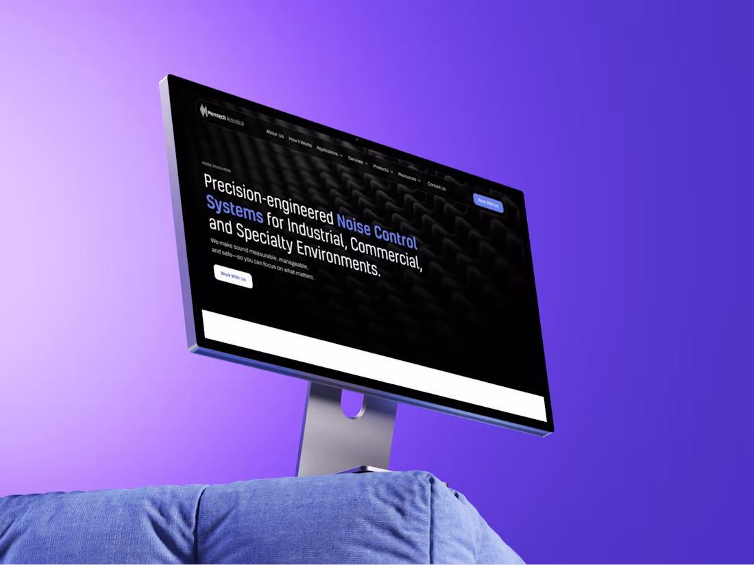 Cover image for Website Revamp for Memtech Acoustical