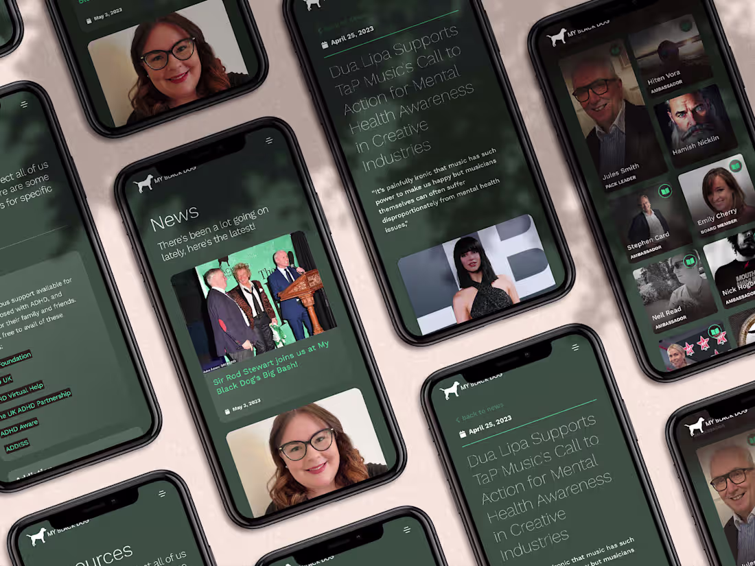 Cover image for New charity website design for mental health chat service