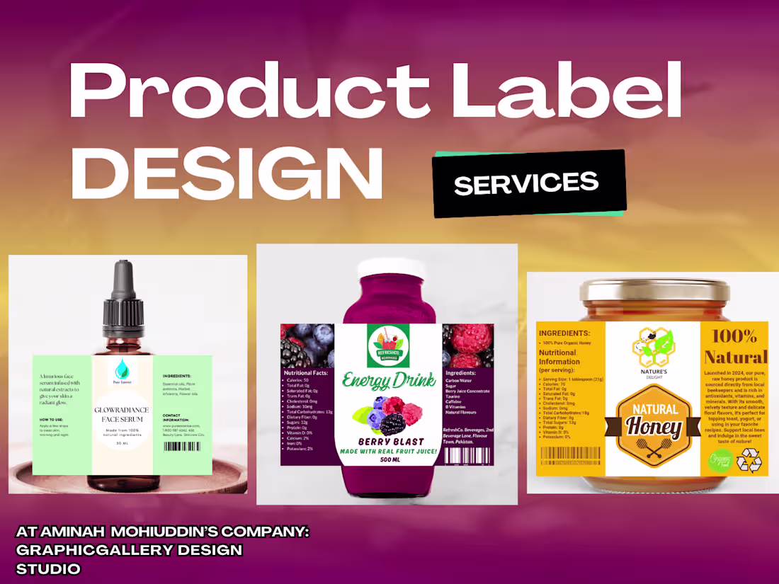 Cover image for Product Label Design Service