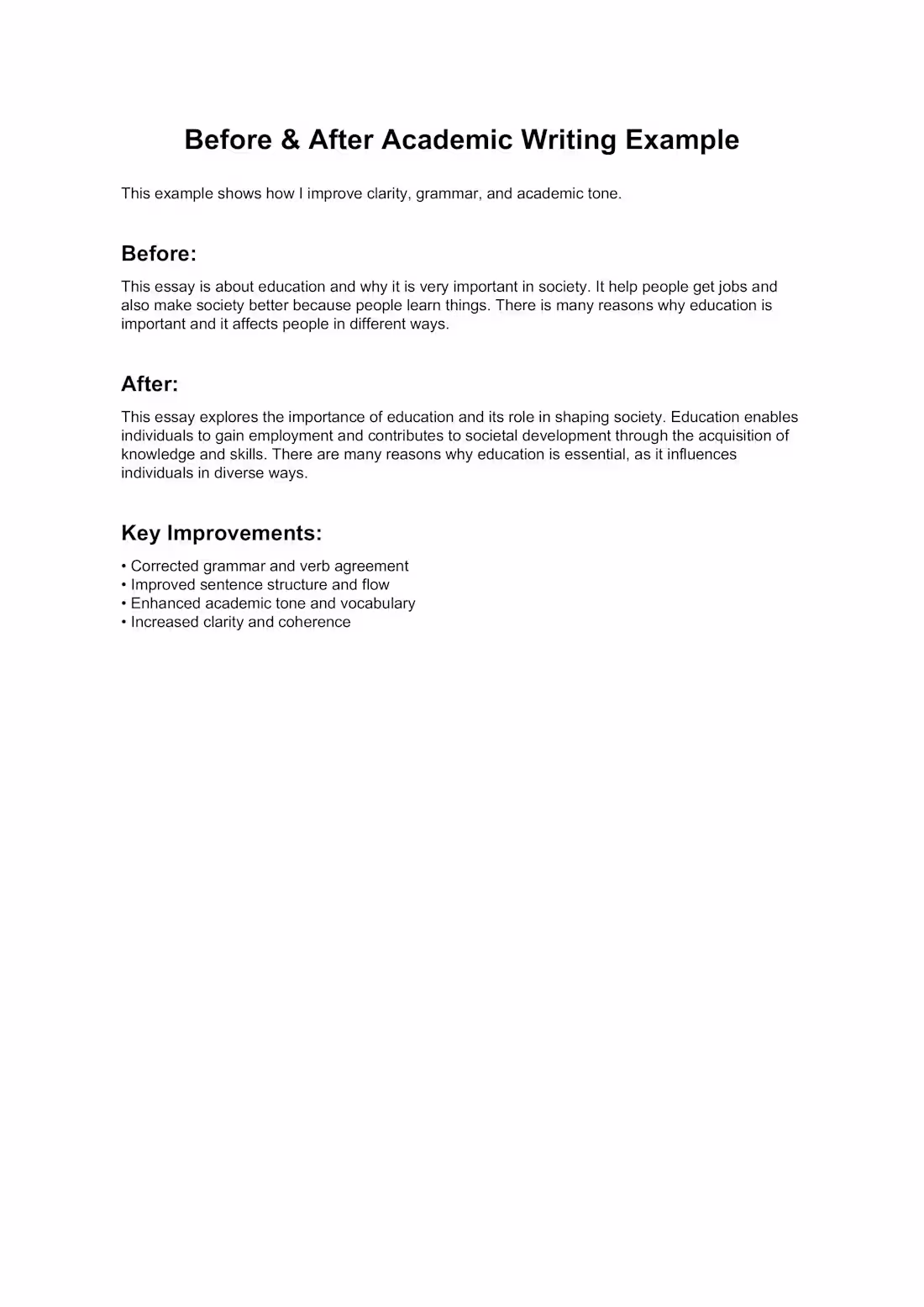 Cover image for Enhance Academic Writing with Expert Clarity and Structure