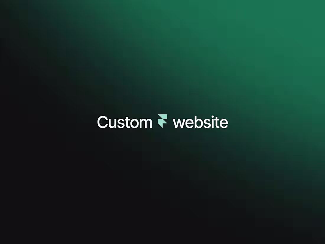 Cover image for Custom website built in Framer