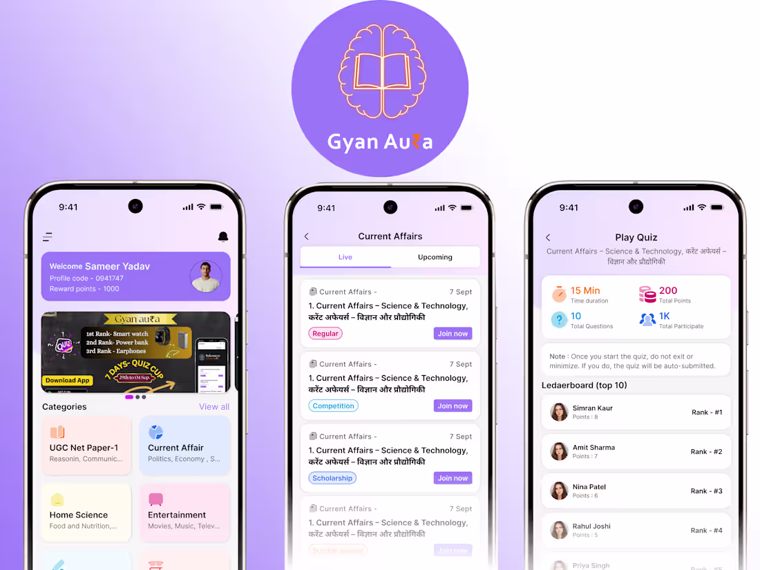 Cover image for Gyan Aura: Transforming Learning with Rewards