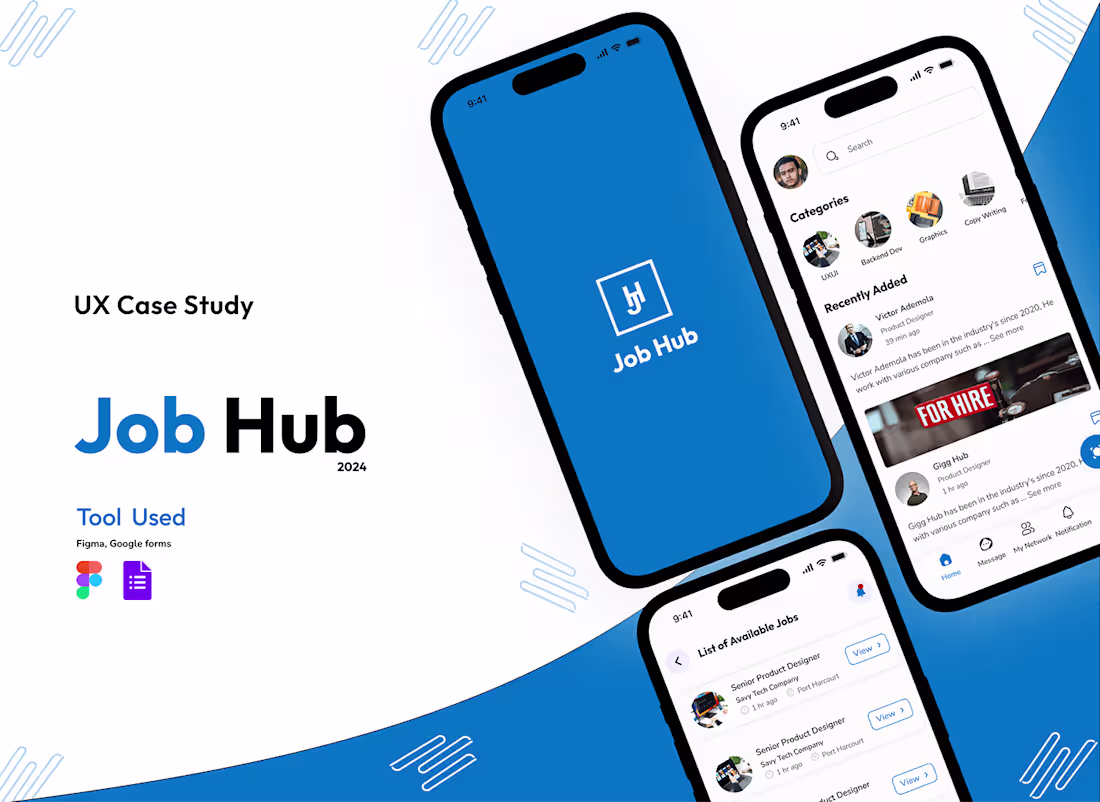 Cover image for CASE STUDY on Job Hub : Behance