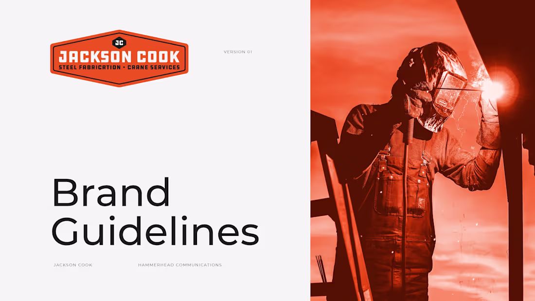 Cover image for Jackson Cook - Brand Guidelines Document