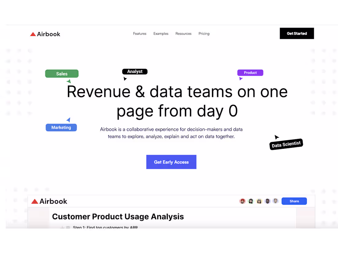Cover image for Airbook | Revenue & data teams on one page from Day 0