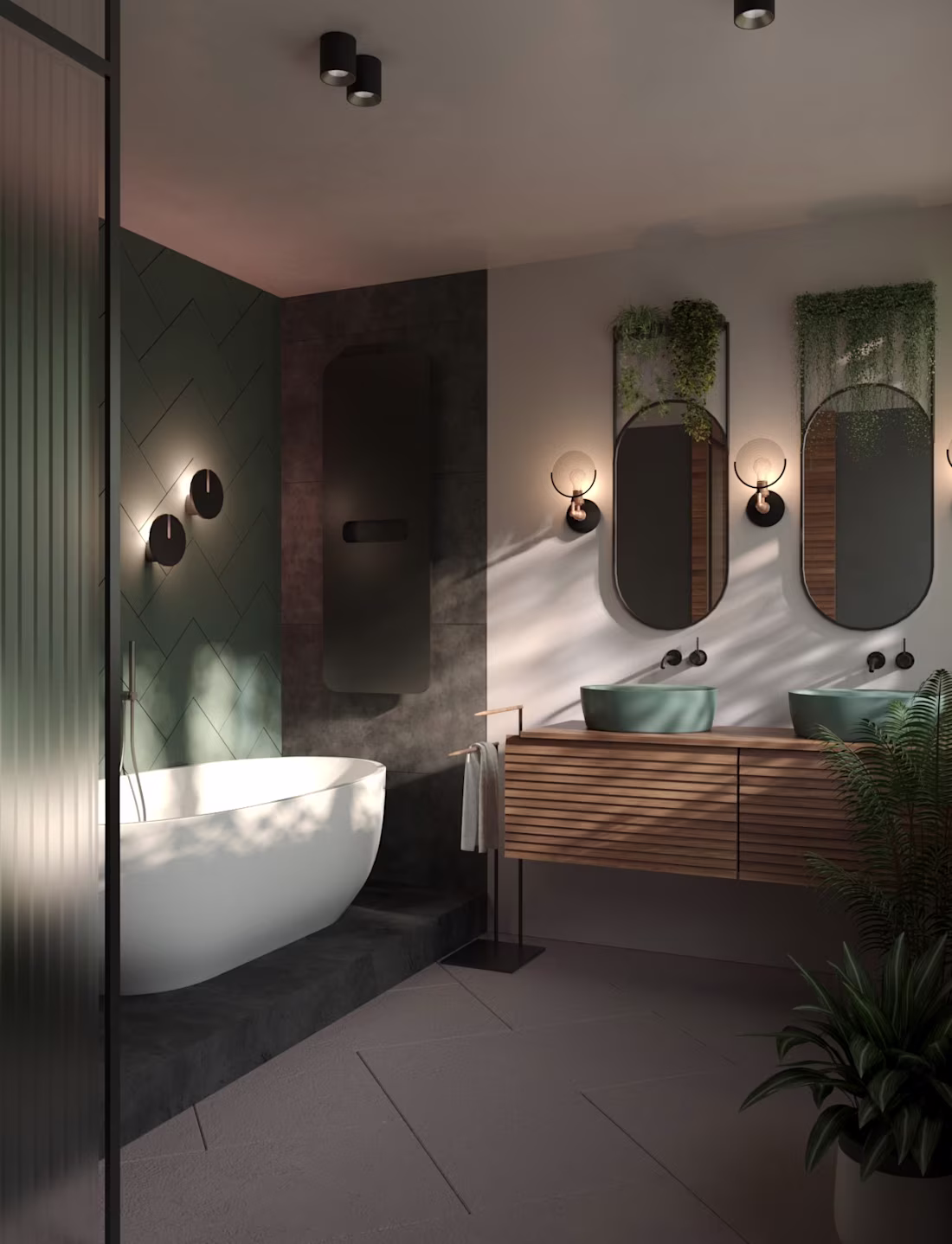 Cover image for Modern bathroom 3d visualization | 3d interior rendering
