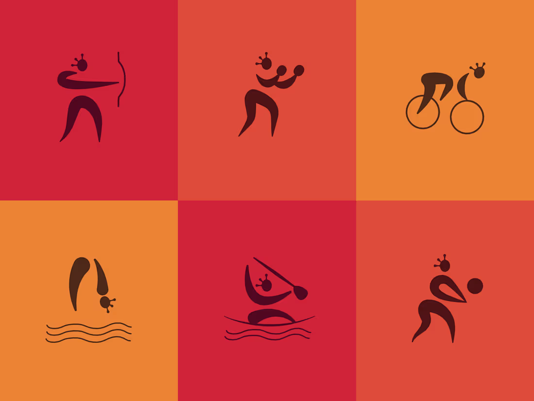 Cover image for Happy to share my take on Olympic pictograms, they are inspi...