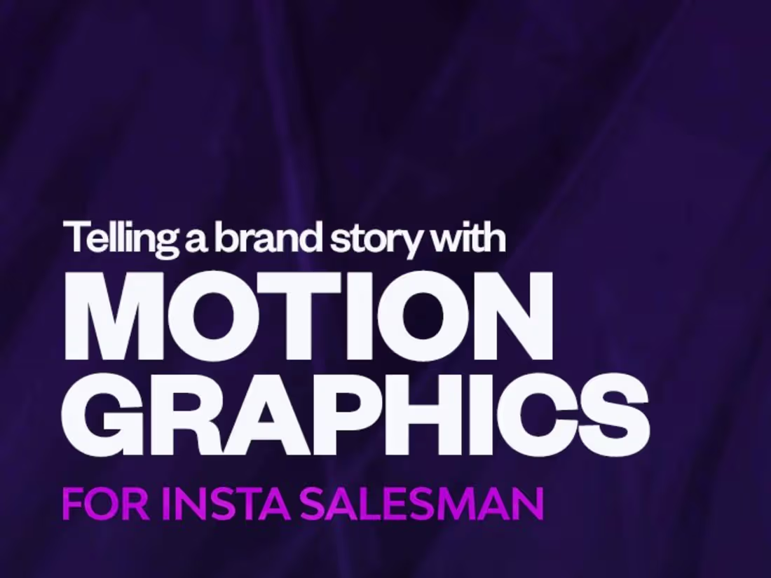 Cover image for 2D Motion Graphics For Brand Stories