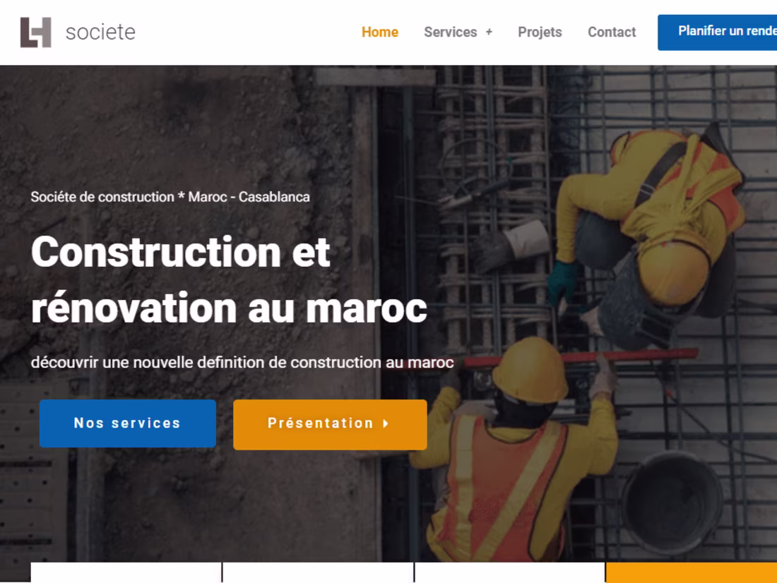 Cover image for Construction Company Website