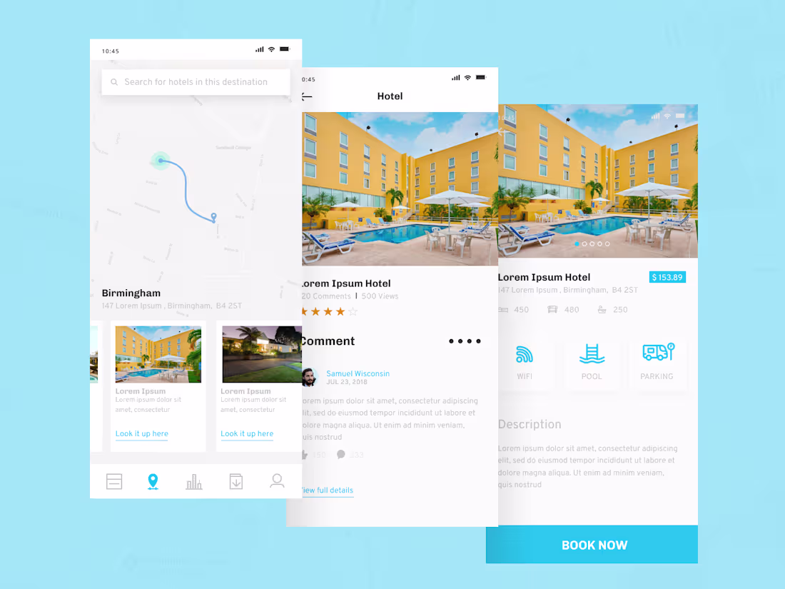 Cover image for Hotel Finder App