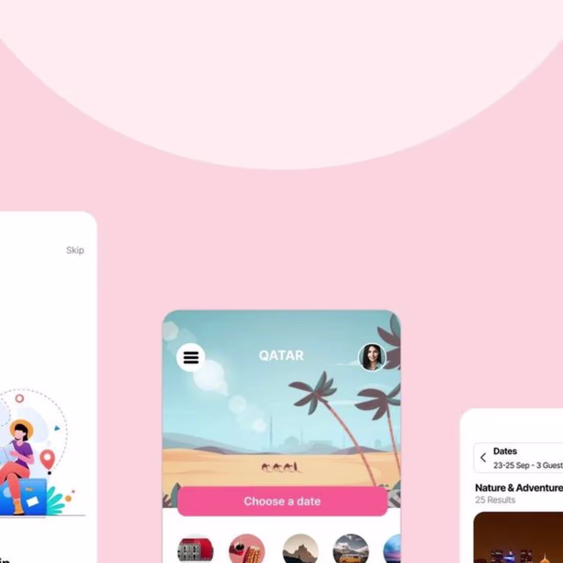 Cover image for Sandesh Magar on Instagram: “travel app design”