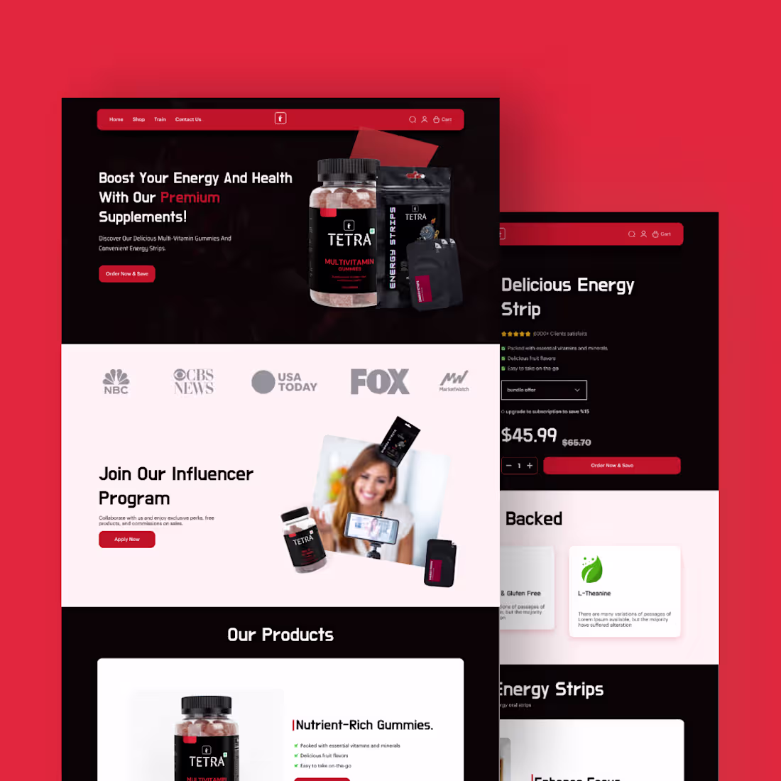 Cover image for Tetra website design