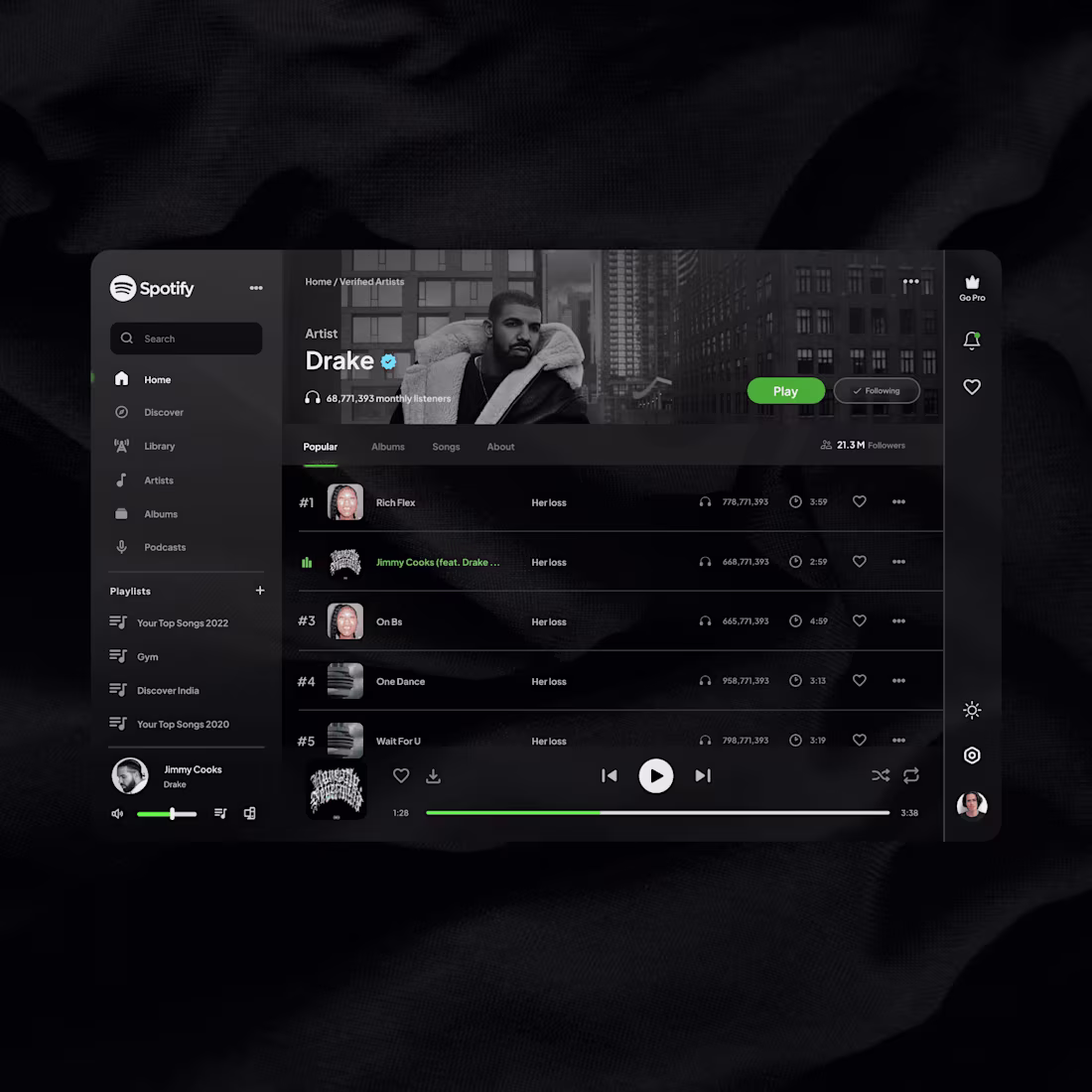 Cover image for Spotify web Redesign
