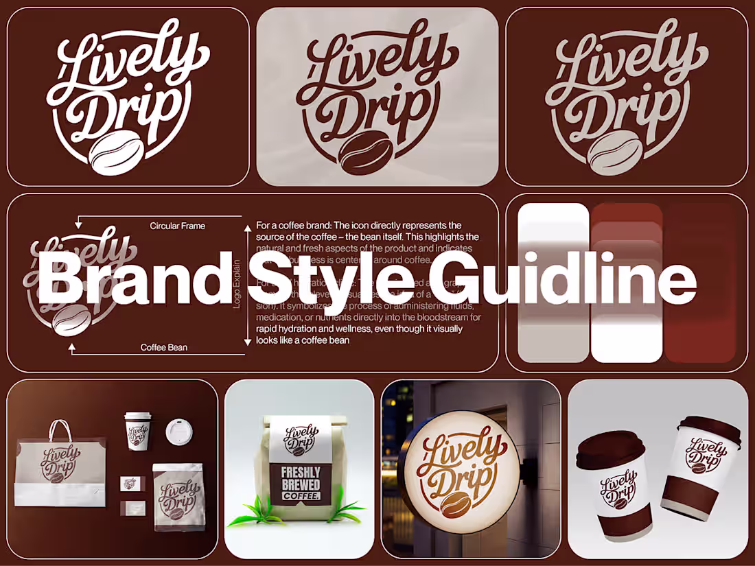 Cover image for Lively Drip Logo & Visual Identity Design