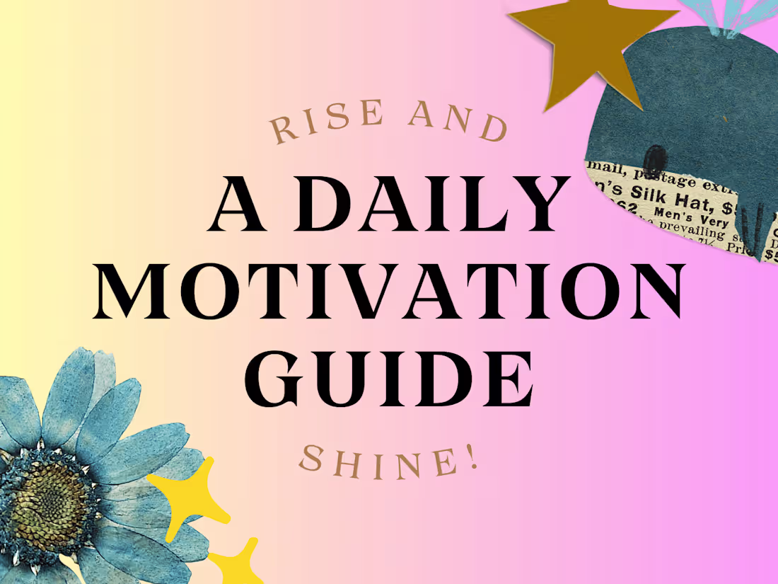 Cover image for 'Rise and Shine' - A Daily Motivation Guide