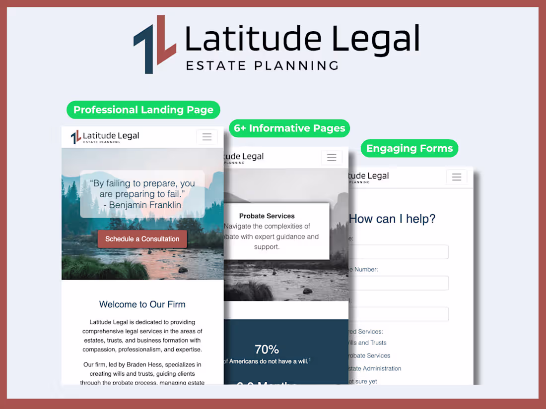 Cover image for Latitude Legal | Small Business Website