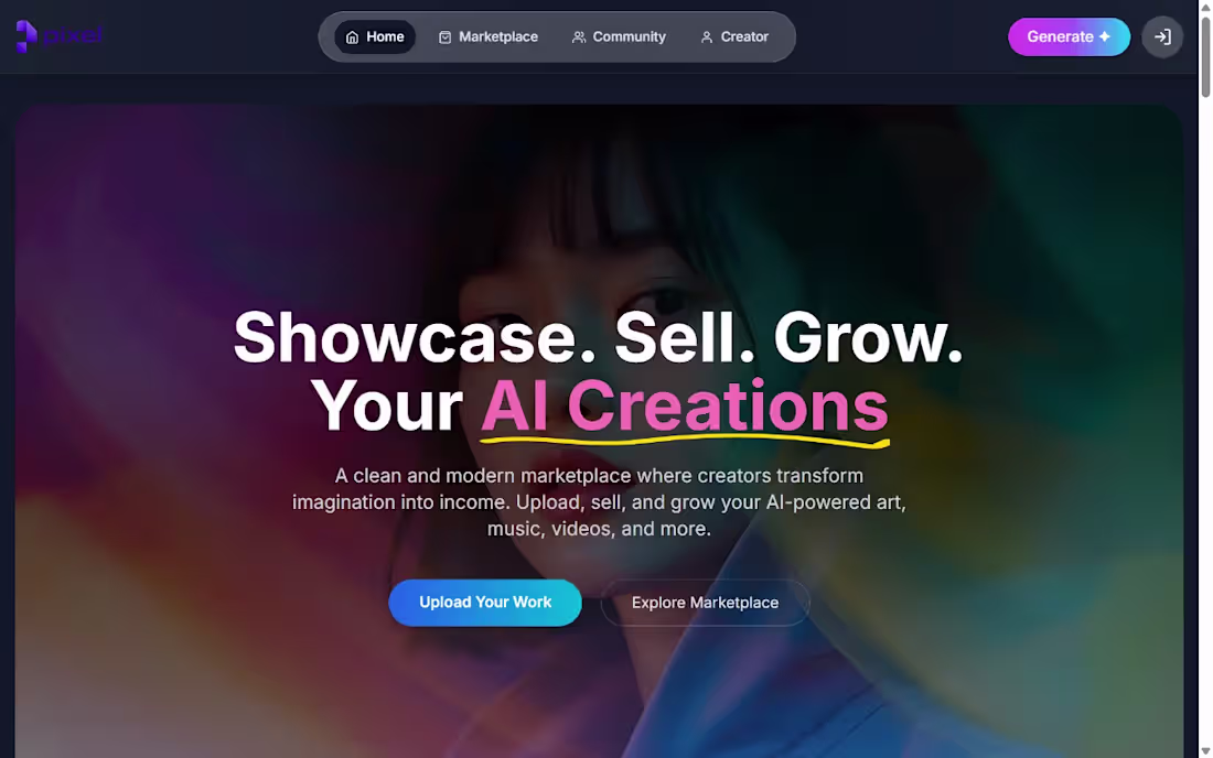 Cover image for A modern AI Creations Marketplace — a platform where creator...