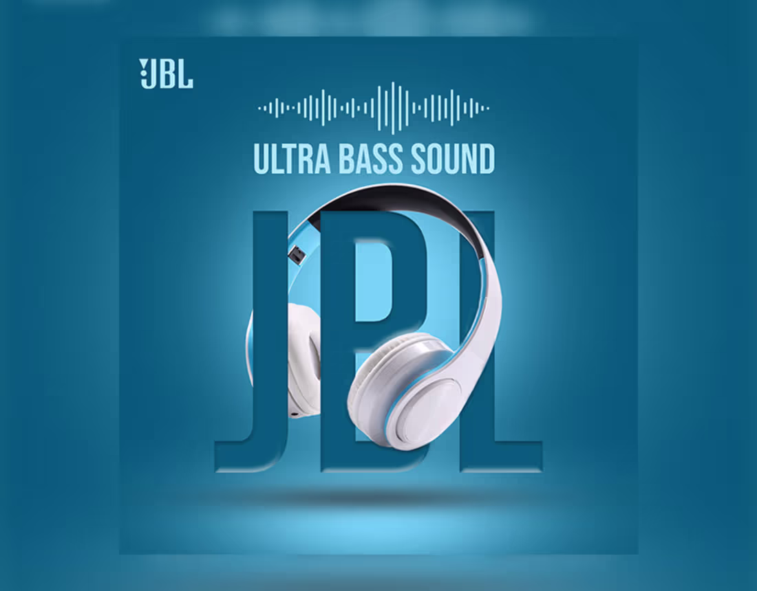 Cover image for JBL Headset Social Media Design