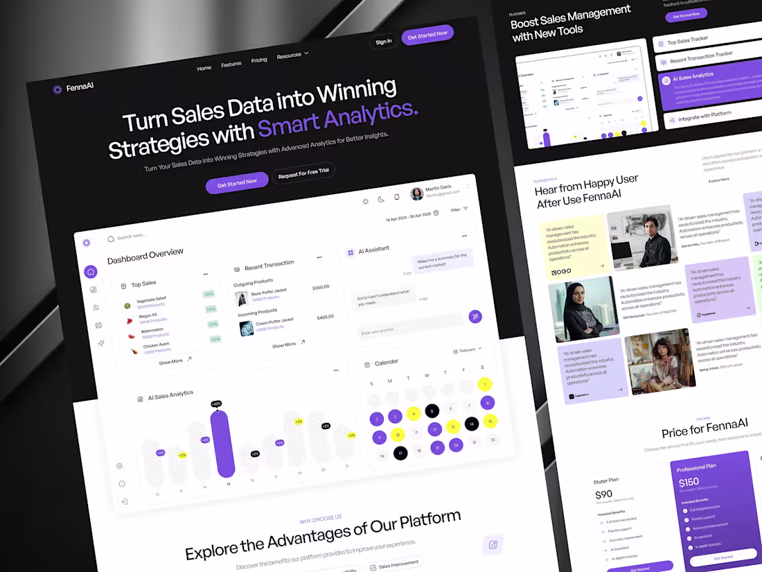 Cover image for FennaAl: Sales Analytics Dashboard