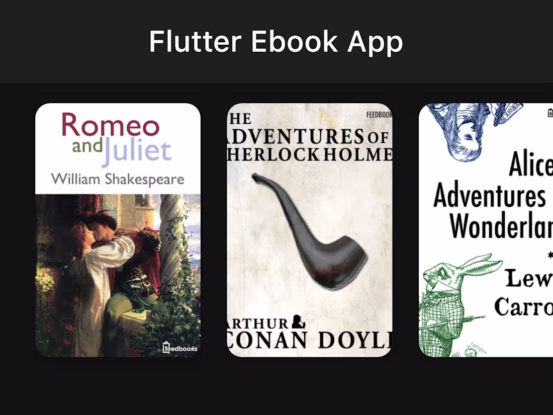 Cover image for Flutter Ebook Application 