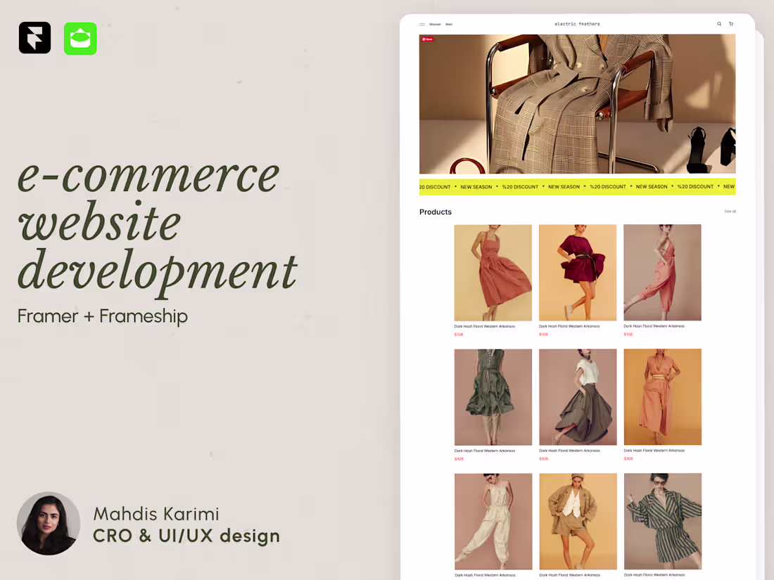 Cover image for e-commerce website development