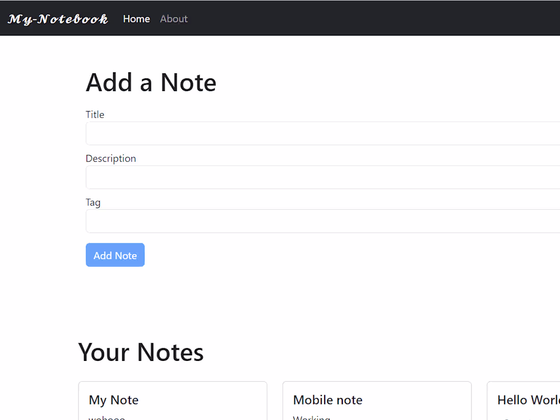 Cover image for My-Notebook - Your Notes secured in the cloud.