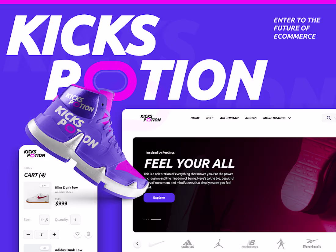 Cover image for Sneakers Store | eCommerce Design Development 🛒