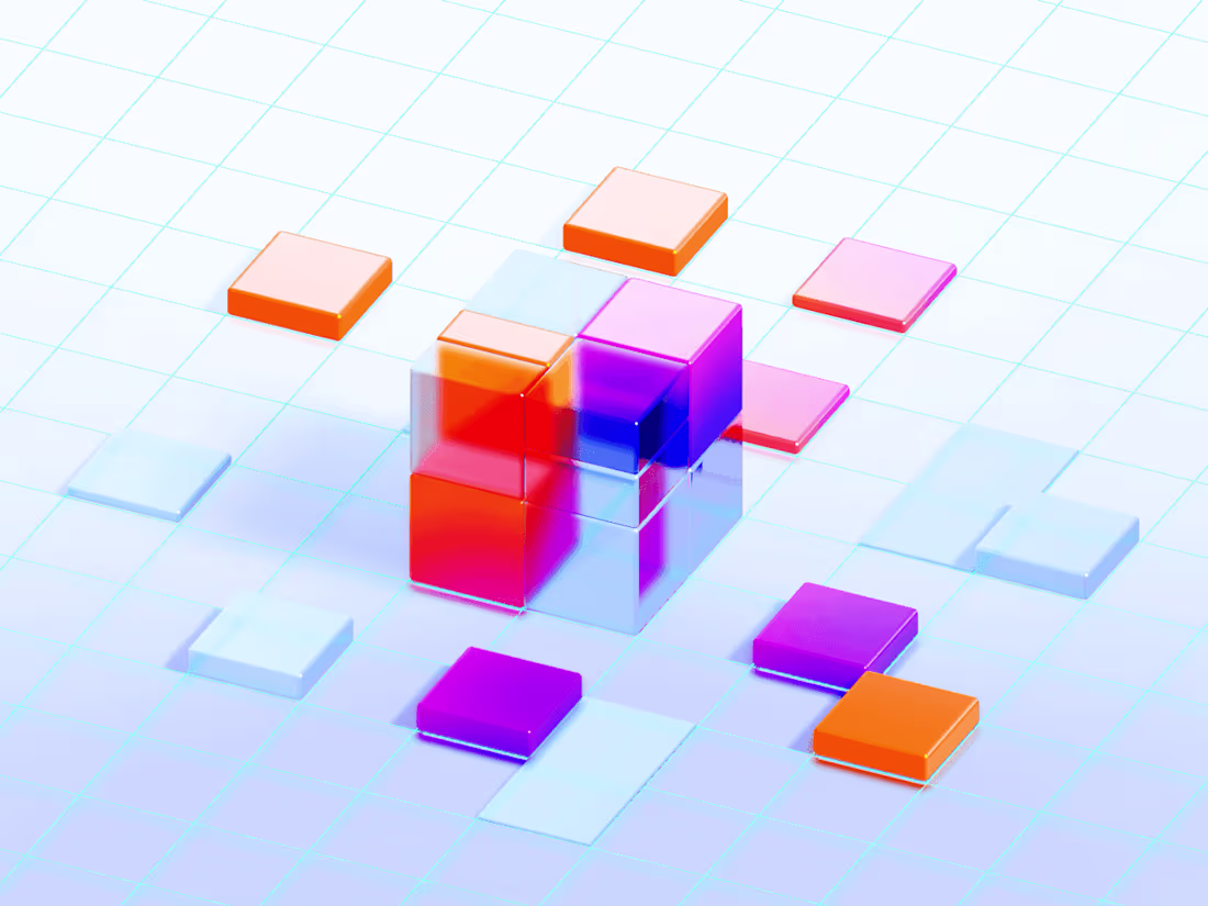 Cover image for 3D | Glass Cubes