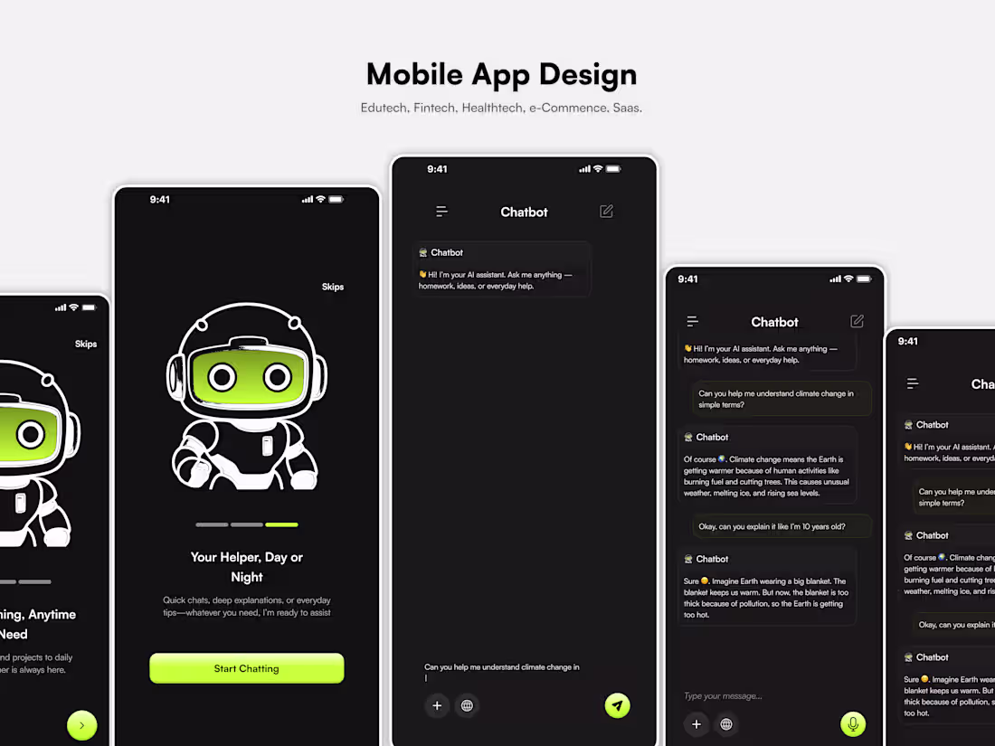 Cover image for AI Chatbot App Design