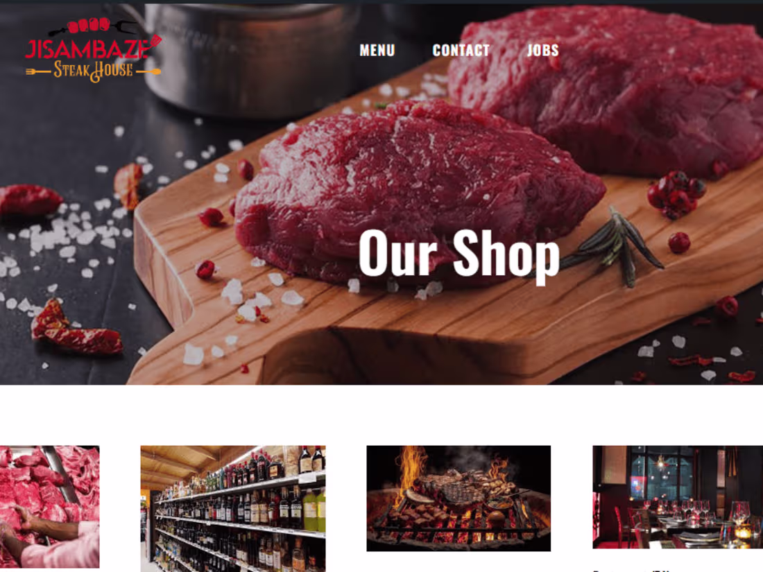 Cover image for Jisambaze SteakHouse Ecommerce Store
