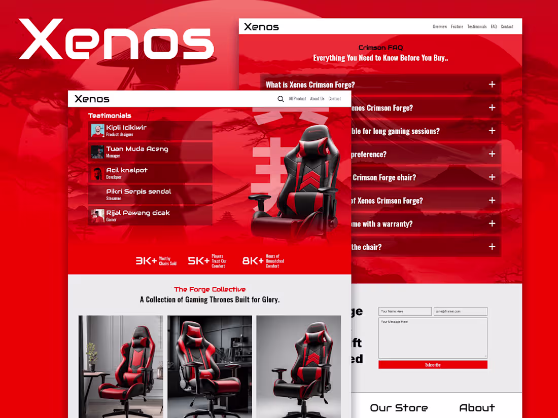 Cover image for Xenos -Samurai style gaming templatea