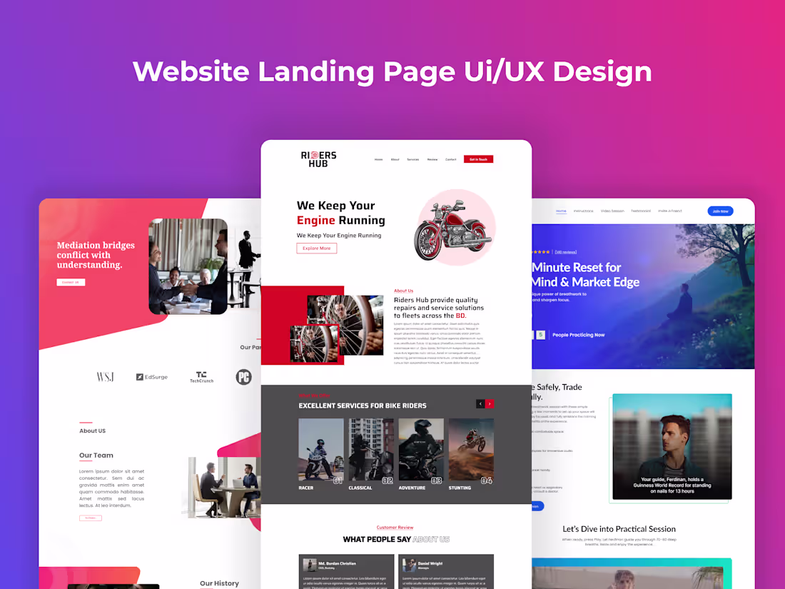 Cover image for I will design professional UX UI for websites using figma