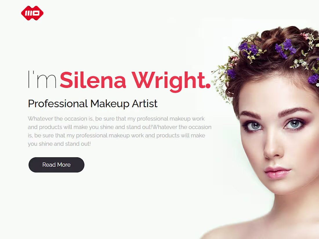 Cover image for Makeup Artist Portfolio — Concept / demo project Created a c...