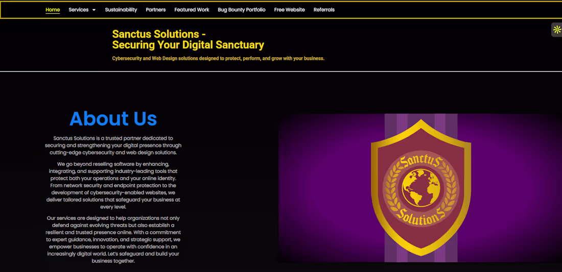 Cover image for Sanctus Solutions Website Design and Development