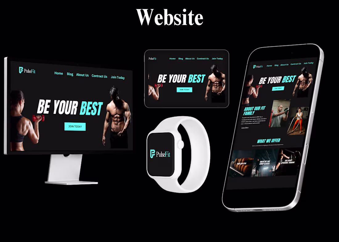 Cover image for Branding for PulseFit :: Behance