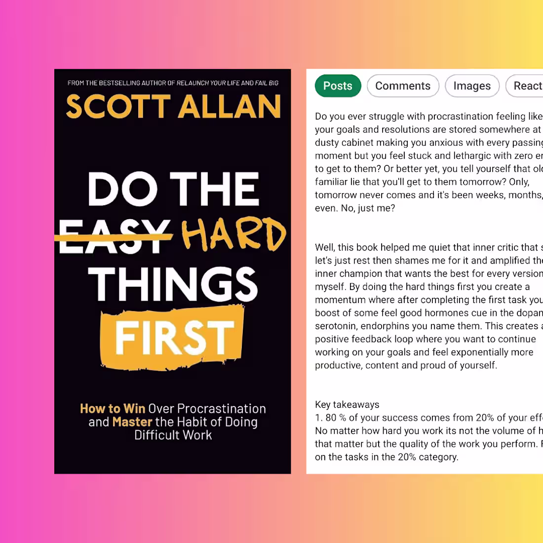 Cover image for Book Review Copy This LinkedIn post of Do The Hard Things Fi...